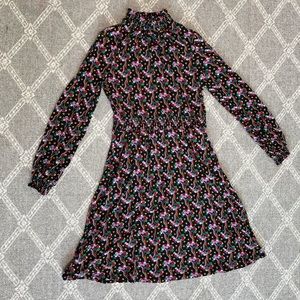 Boden Floral Long-sleeve Dress